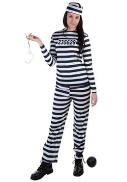 Striped Prisoner Costume para mujer