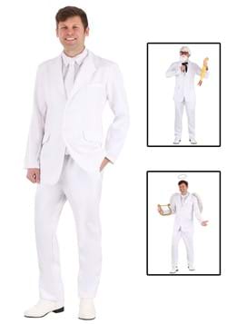 Disfraz de traje blanco para hombre