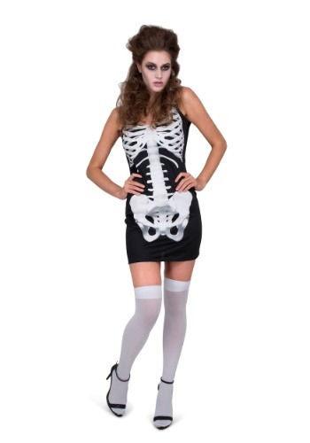 Vestido esqueleto de mujer