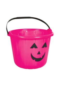 Cubo para dulces de calabaza rosa