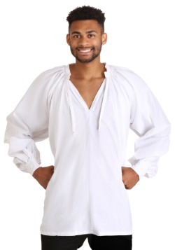 Camisa campesina blanca talla extra