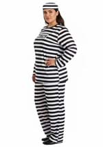 Striped Plus Size Prisoner Costume Alt 2