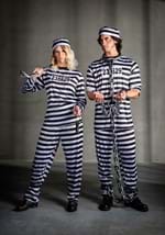 Striped Plus Size Prisoner Costume Alt 3