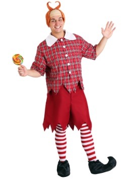 Disfraz de Munchkin rojo talla extra