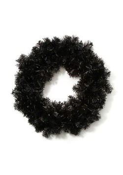 Corona de Halloween negra de 20 "