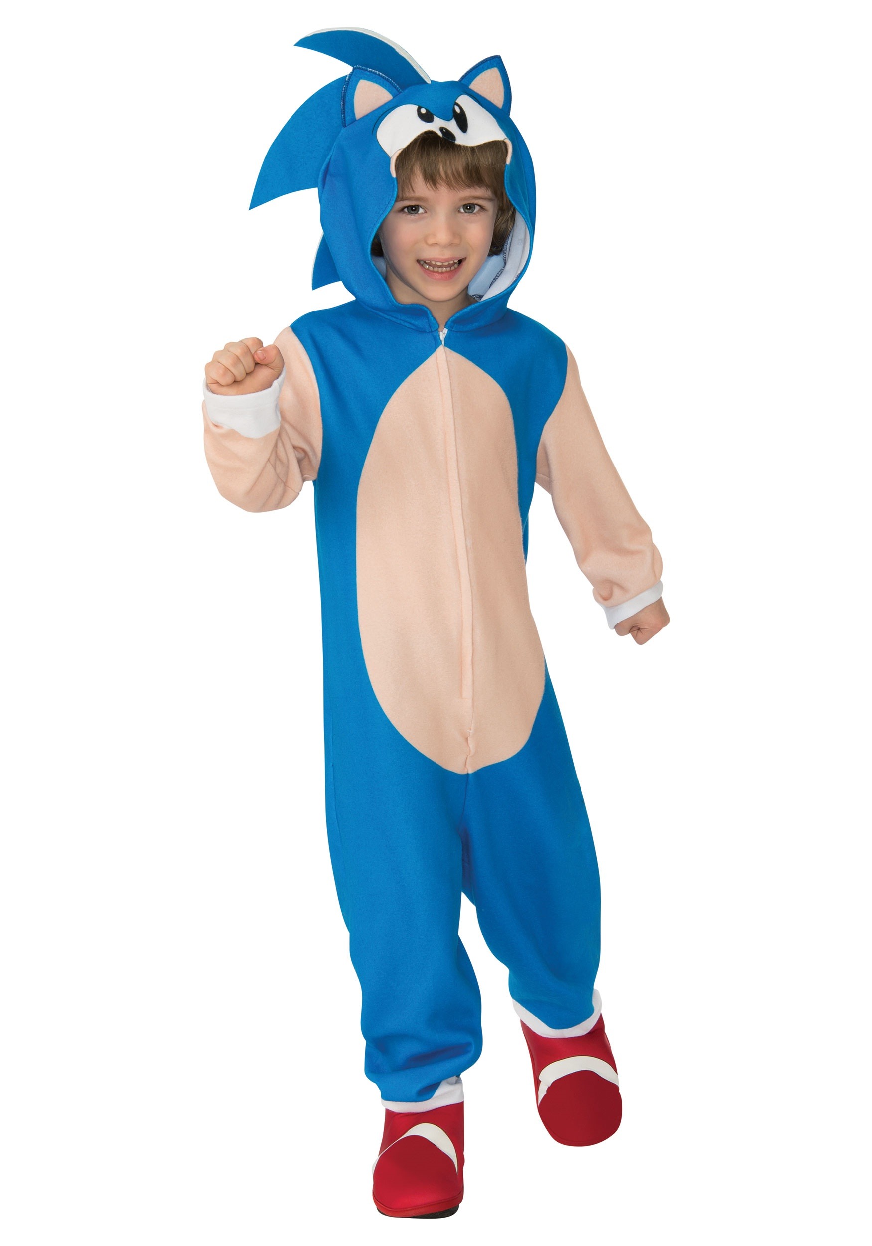Disfraz infantil con capucha de Sonic the Hedgehog