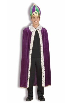 Mardi Gras Robe and Crown Set