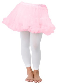Enaguas color rosa para niños