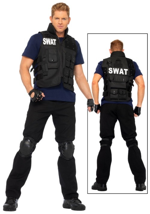 Disfraz de equipo SWAT para hombre