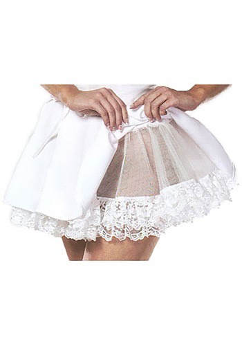 Enaguas de encaje blanco
