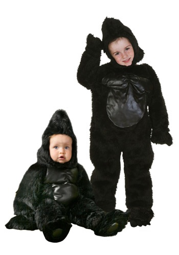 Disfraz de gorila de lujo para niños