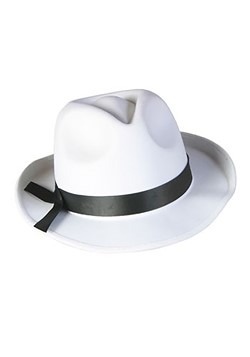 Sombrero Fedora blanco