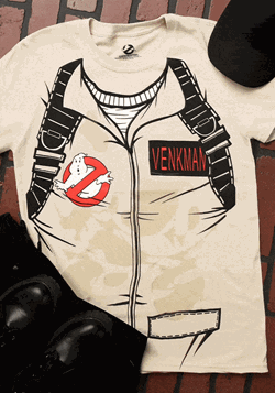 Disfraz camiseta de Venkman de Los Cazafantasmas para adulto