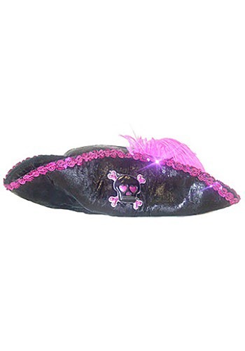 Sombrero de pirata del Caribe rosa para niños