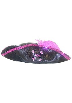 Sombrero de pirata del Caribe rosa para niños