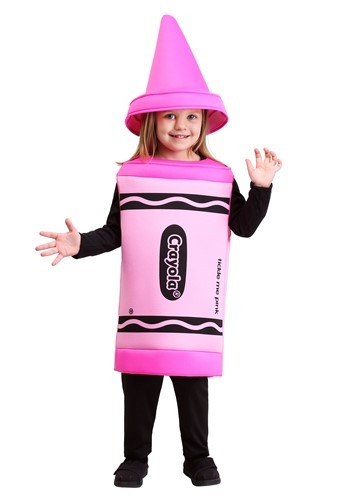 Disfraz de crayón rosa para niños pequeños