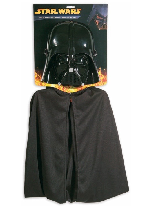 Capa y máscara de Darth Vader para niños