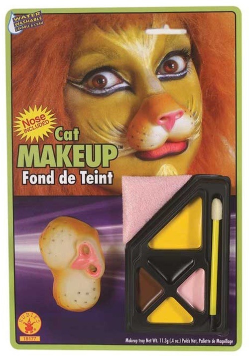 Maquillaje facial de león