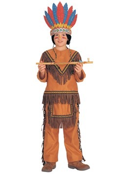 Disfraz de niño nativo americano