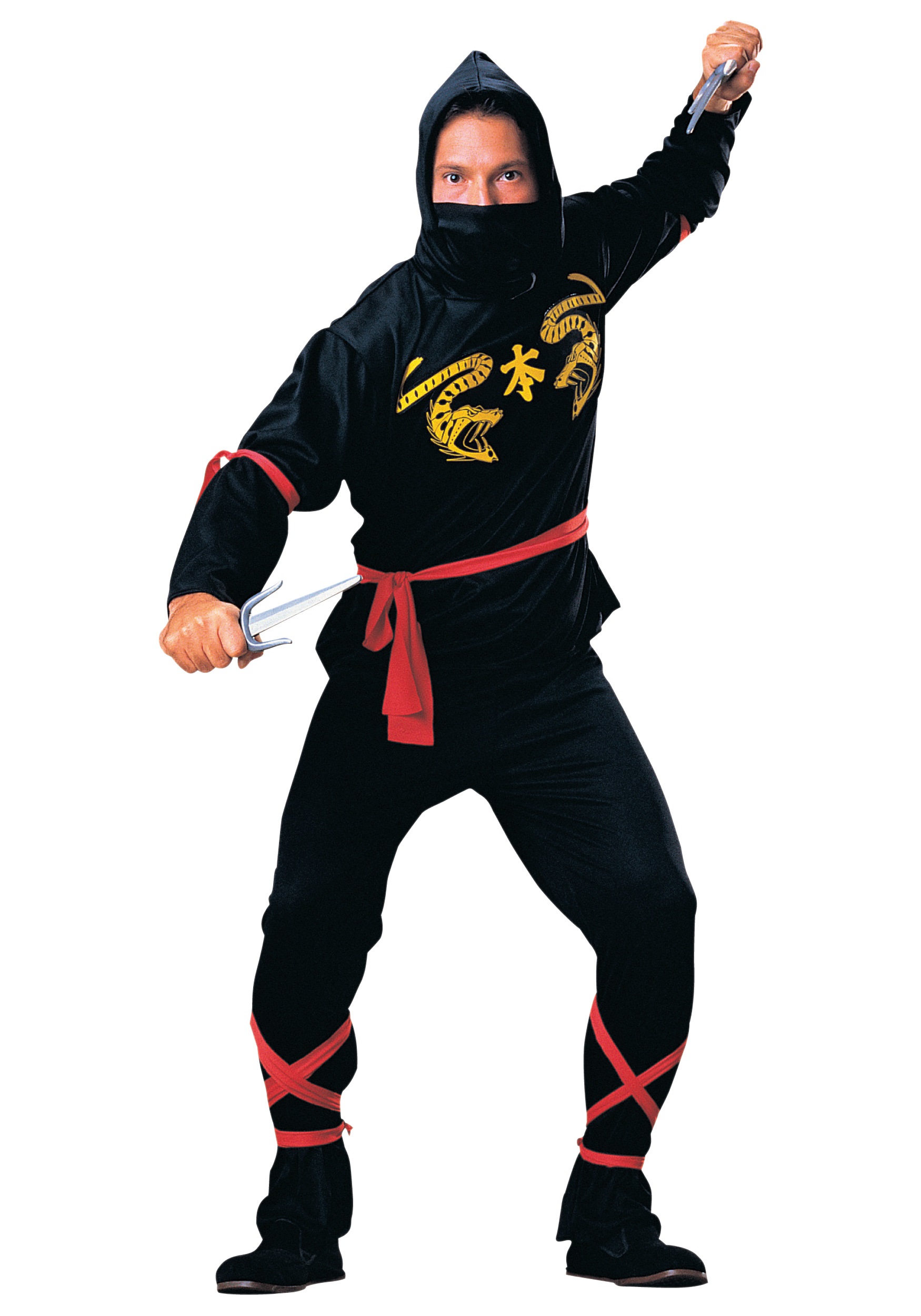 ADULTO OSCURO DISFRAZ Ninja Hombre Disfraz Halloween EUR 102,25