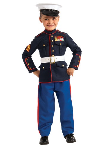 Disfraz infantil de uniforme de Oficial de Marina