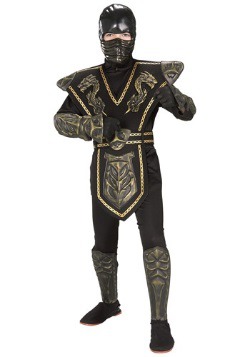 Disfraz infantil de Guerrero ninja dragón dorado
