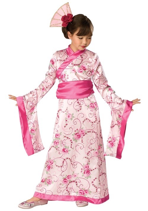 Disfraz de princesa asiática infantil