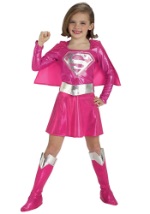 Disfraz infantil de Supergirl rosa