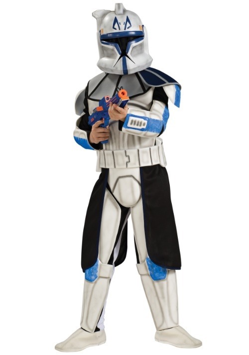 Disfraz infantil azul de Clone Trooper Rex deluxe